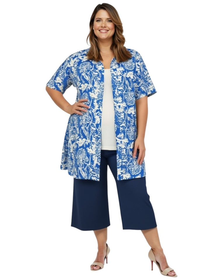 Bright Night Coulottes Capris - Navy