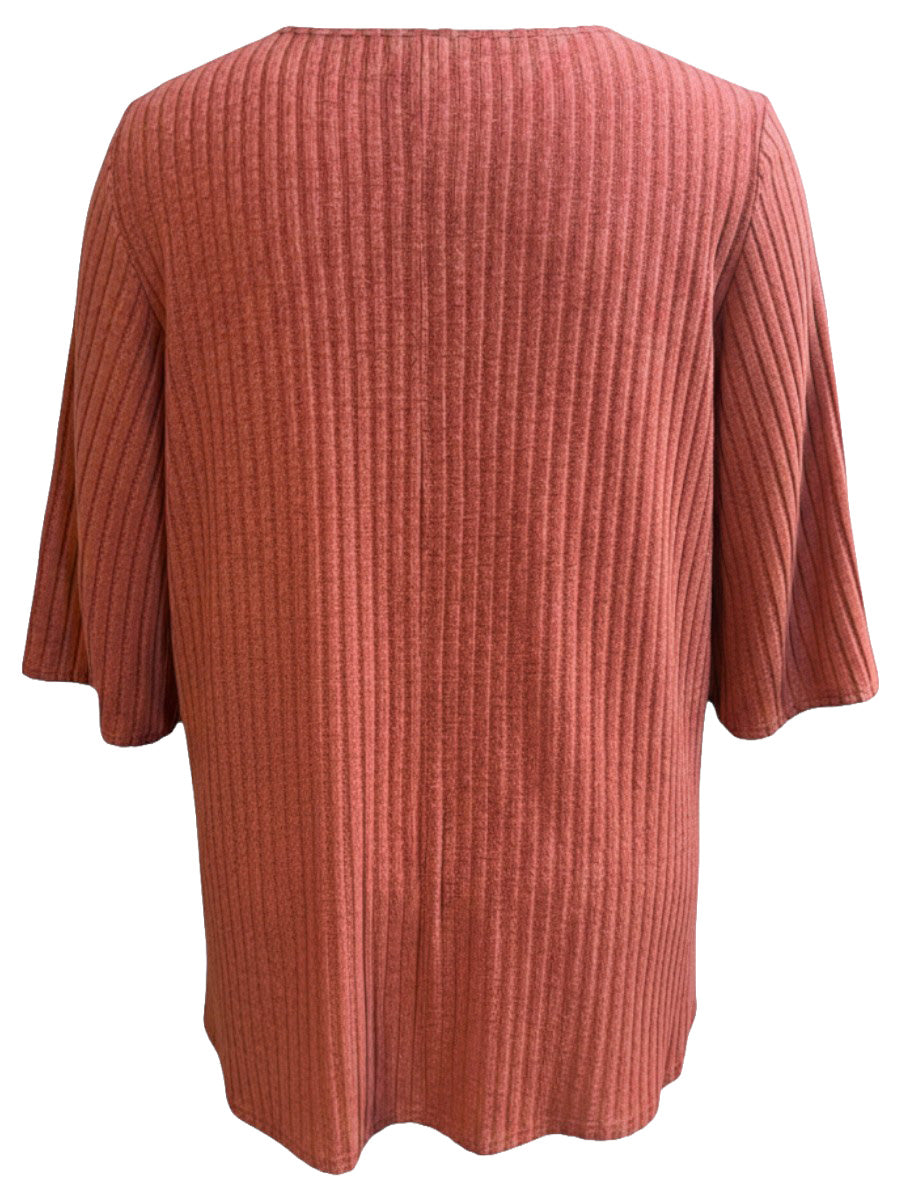 Addison Top - Coral Brown