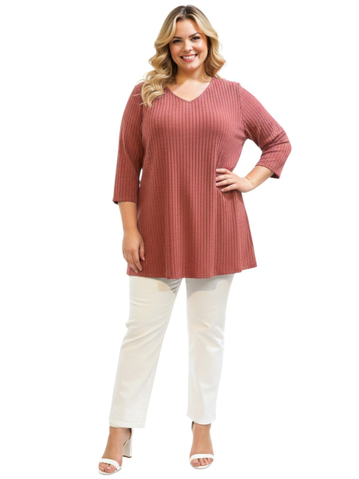 Addison Top - Coral Brown