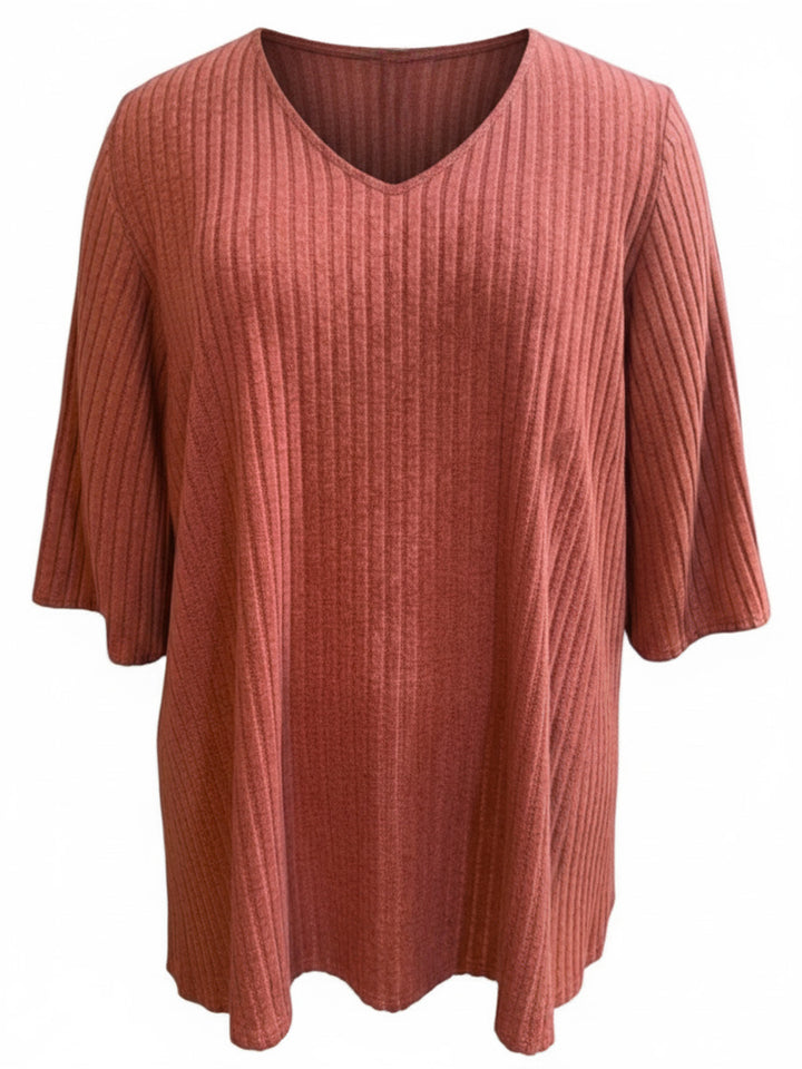 Addison Top - Coral Brown