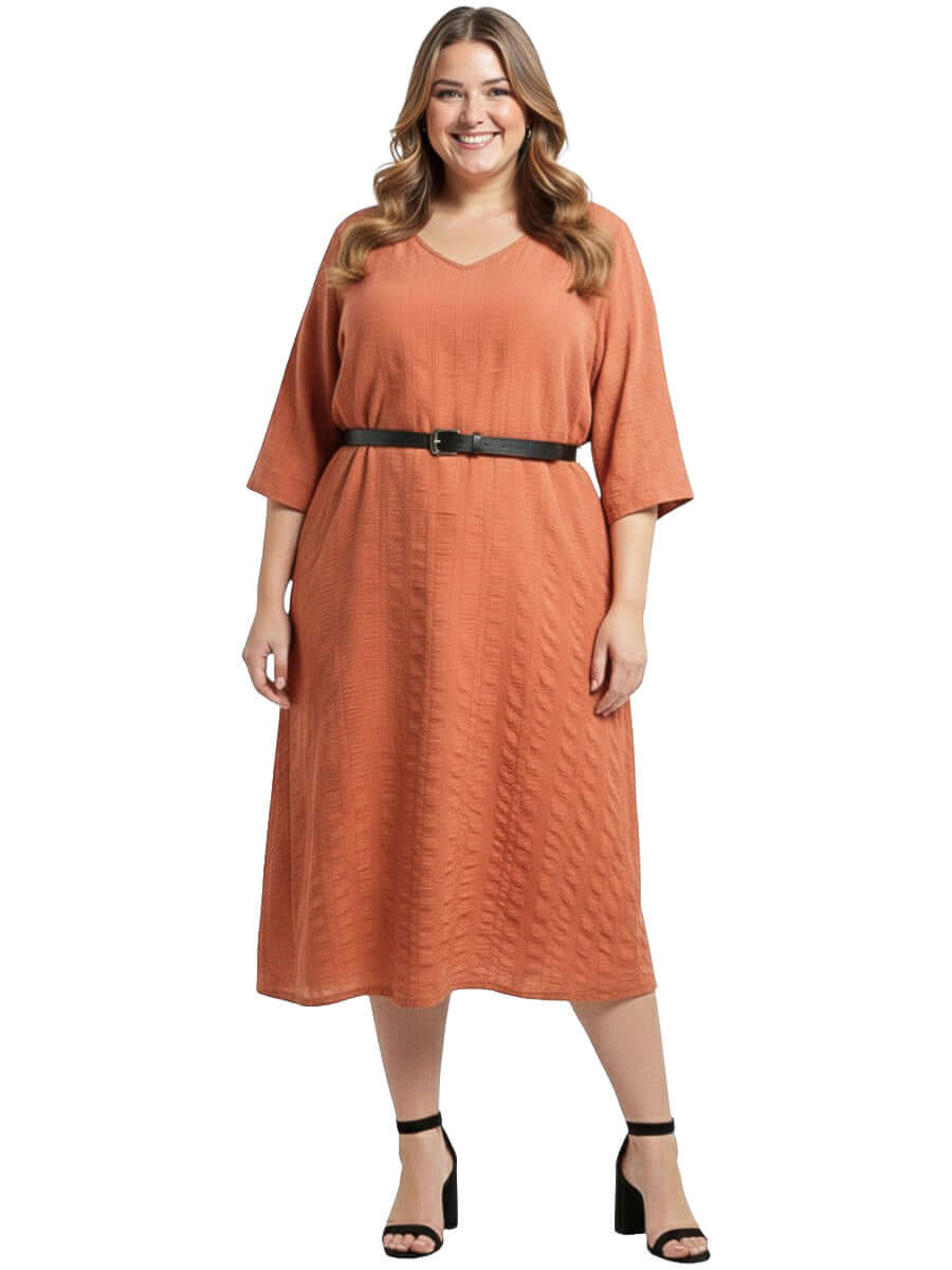 Payson Dress - Rust