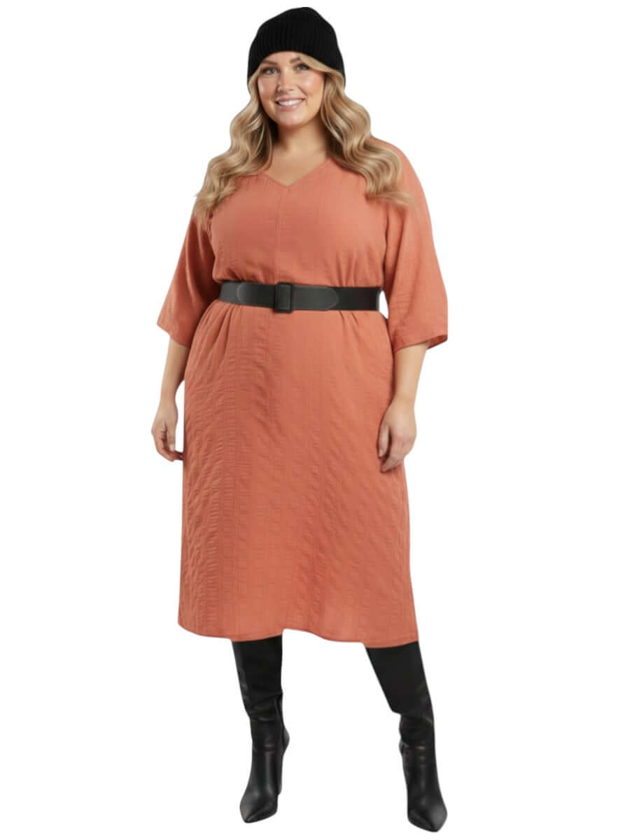 Payson Dress - Rust