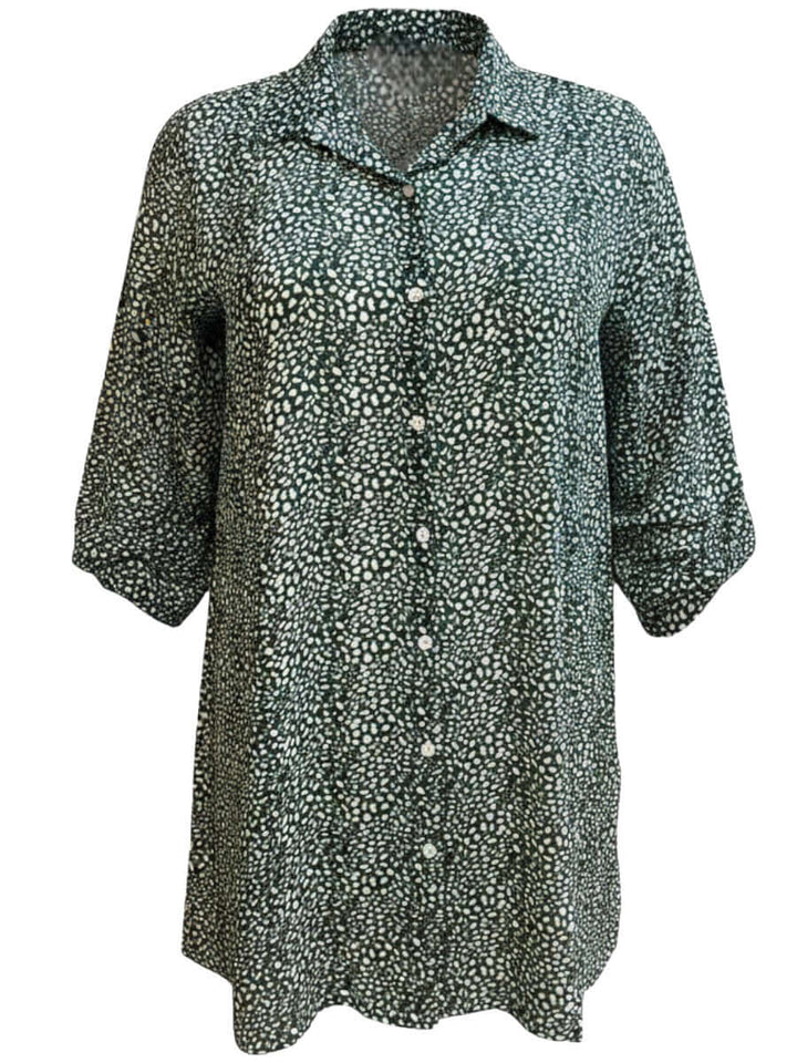 Ardell Blouse - Green Print