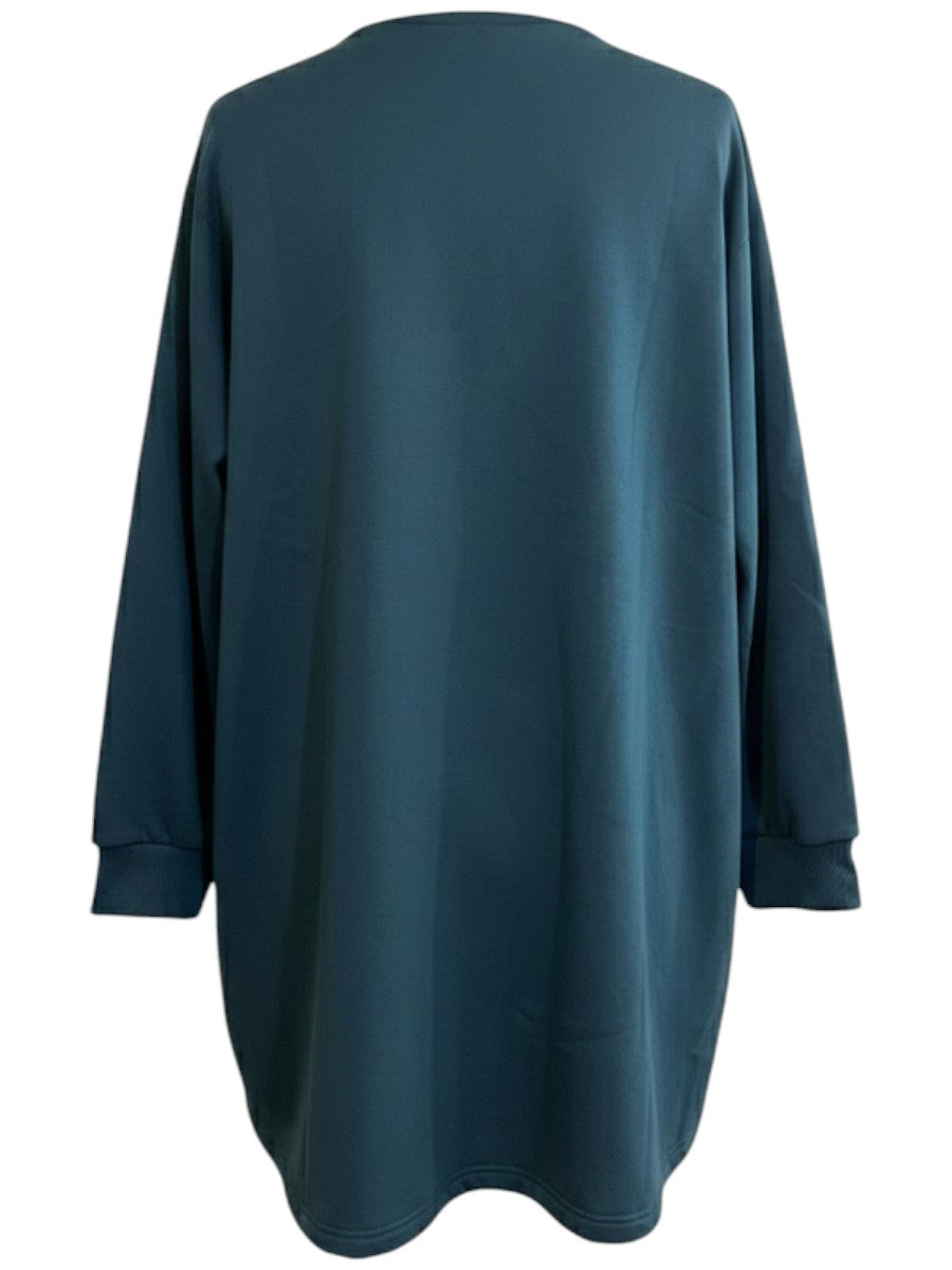 Lenora Fleece Jacket - Teal (no hood)
