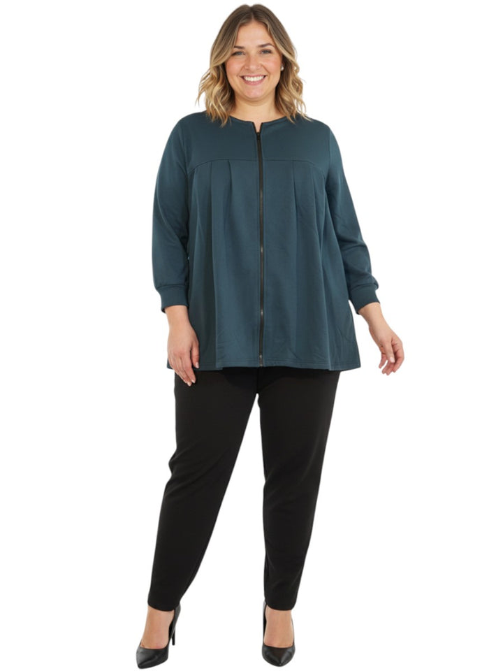 Lenora Fleece Jacket - Teal (no hood)