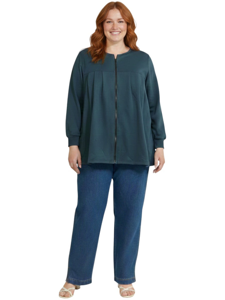 Lenora Fleece Jacket - Teal (no hood)