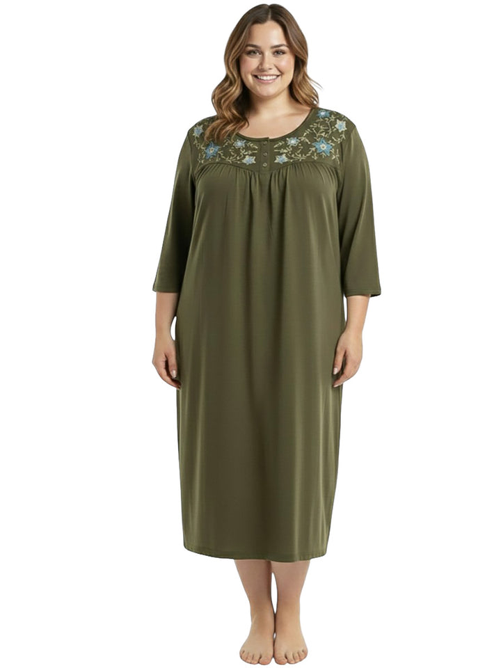 Lovejoy Nightie - Forrest Green