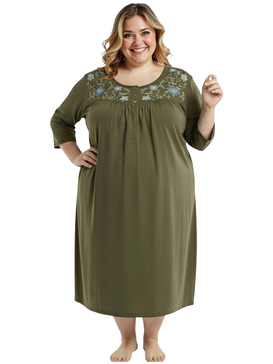 Lovejoy Nightie - Forrest Green