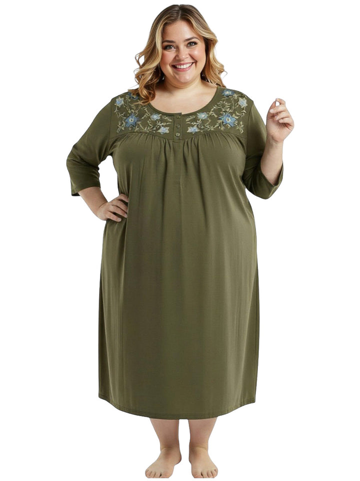 Lovejoy Nightie - Forrest Green
