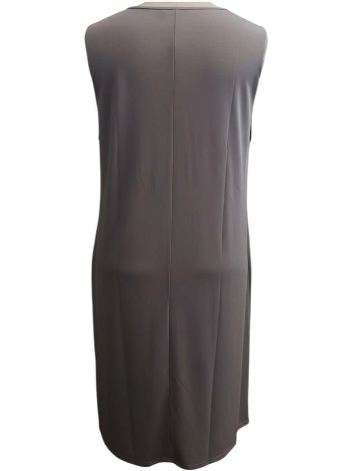 Dreama Pinafore Sleeveless Dress - Charcoal