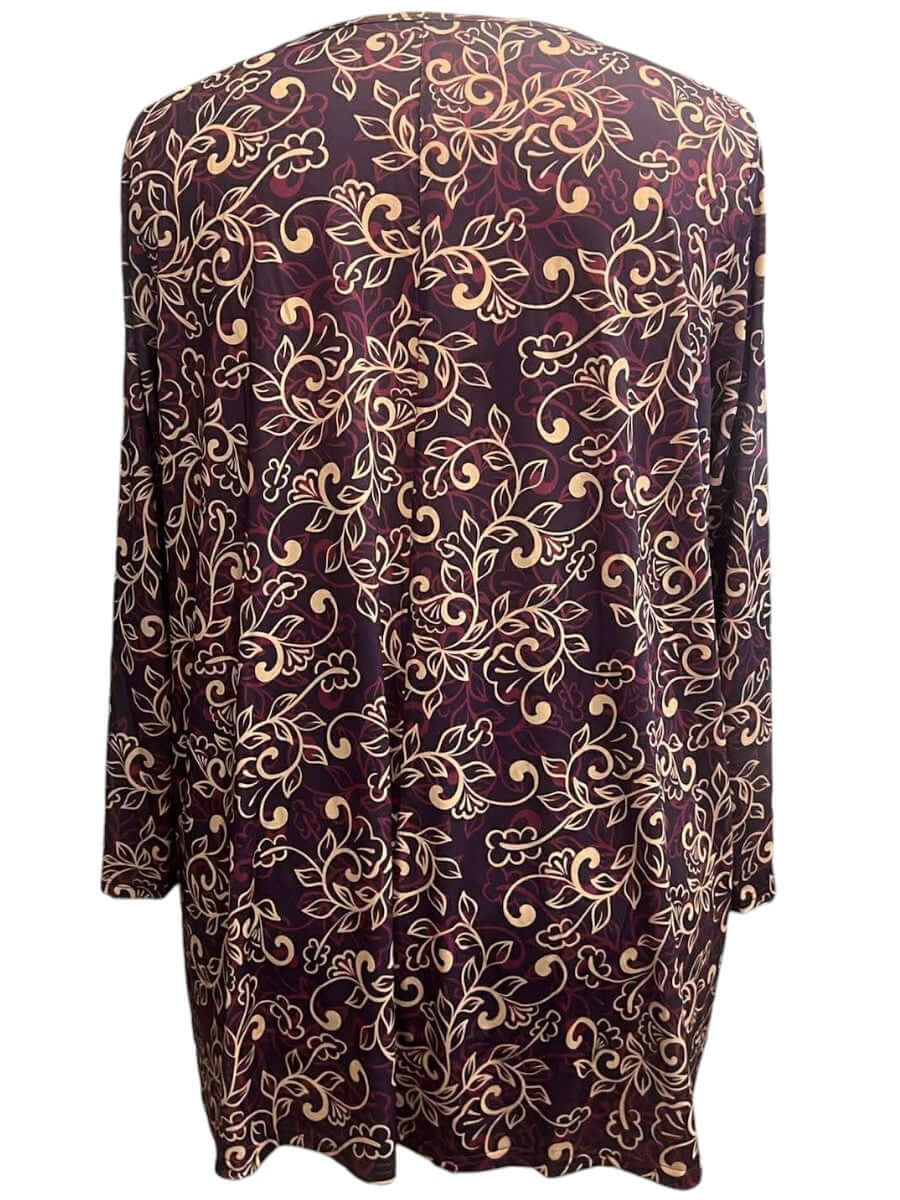 Oaklynn Top - Wine Print