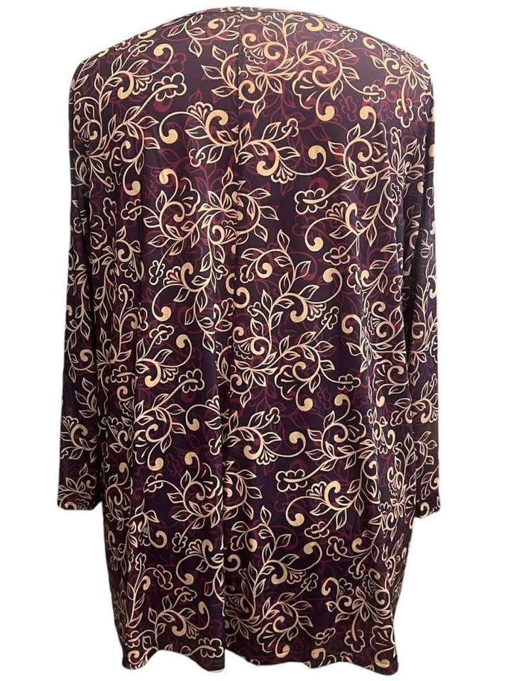 Oaklynn Top - Wine Print
