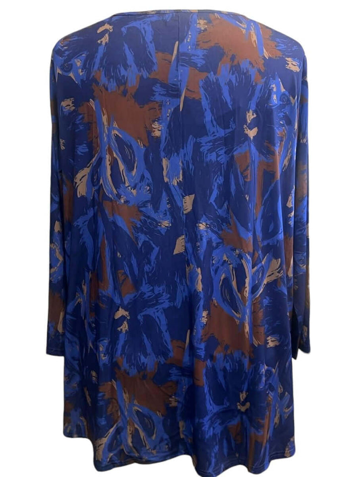 Oaklynn Top - Navy Print