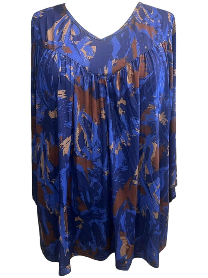Oaklynn Top - Navy Print