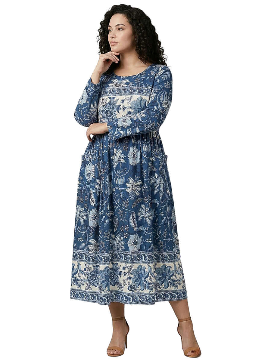 Bently Dress - Navy Print
