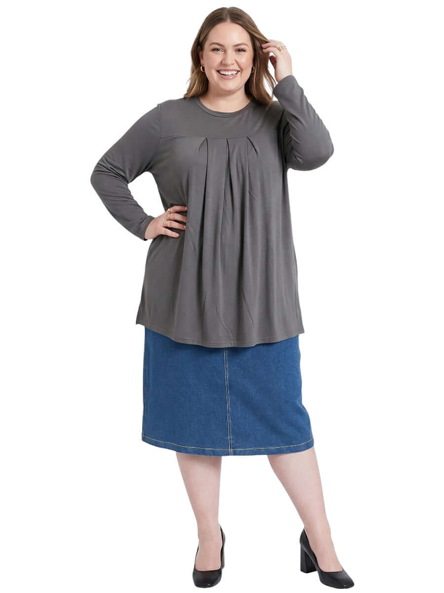 Musgrove Top - Olive Grey