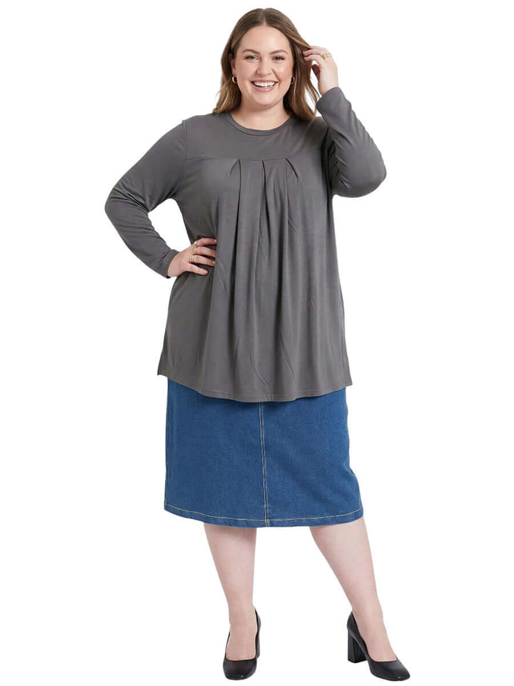 Musgrove Top - Olive Grey