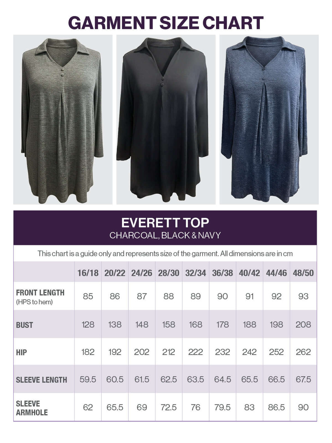 Everett Top - Charcoal