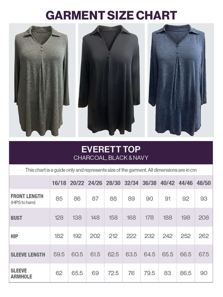 Everett Top - Charcoal