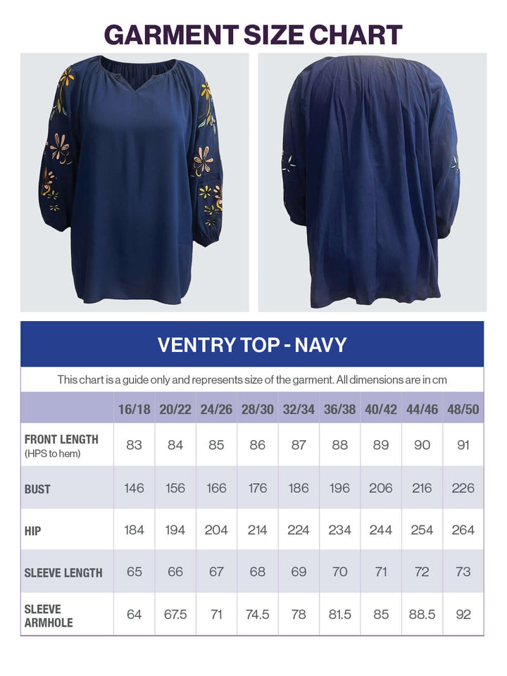 Ventry Top - Navy
