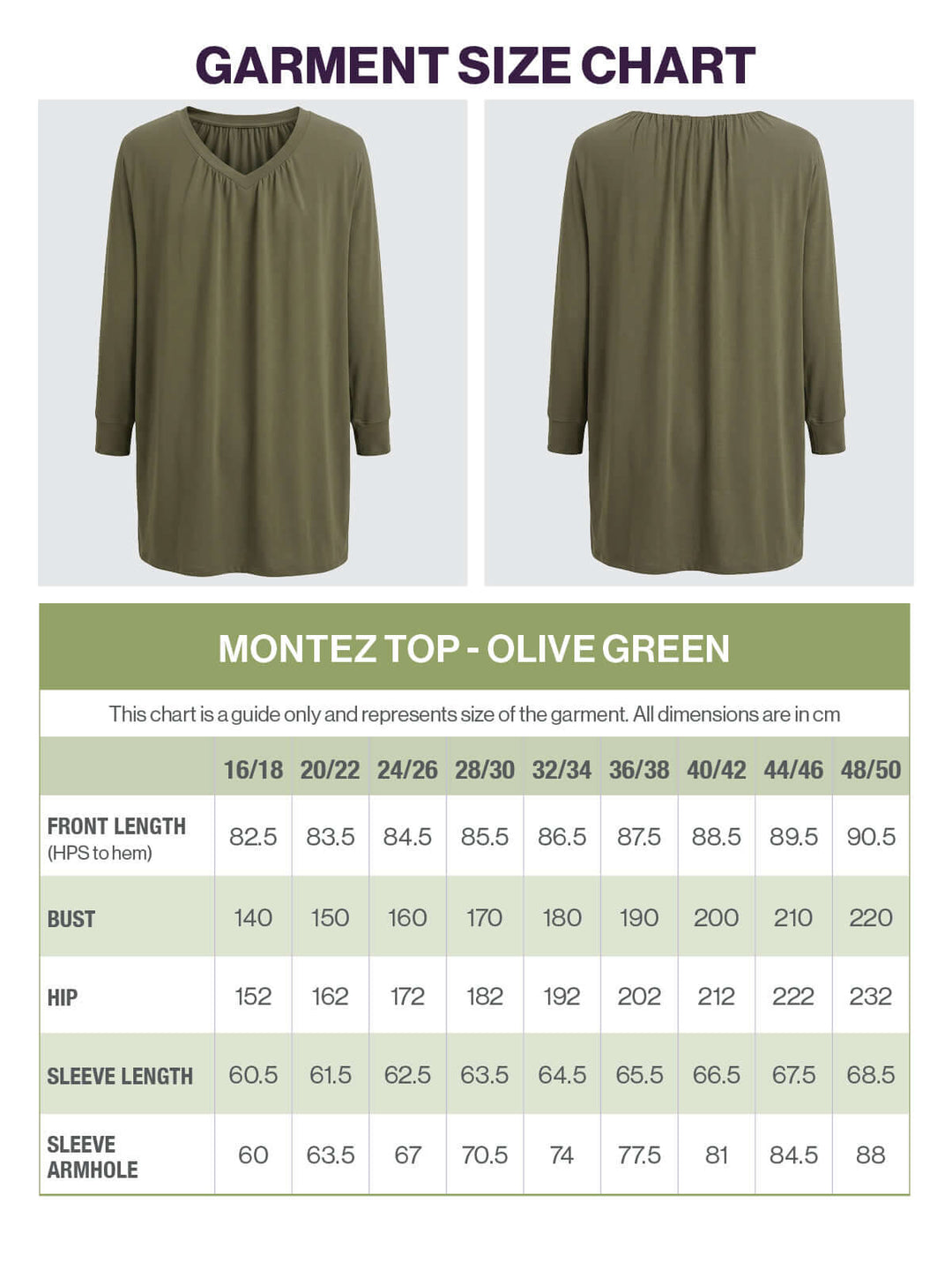 Montez Top - Olive Green