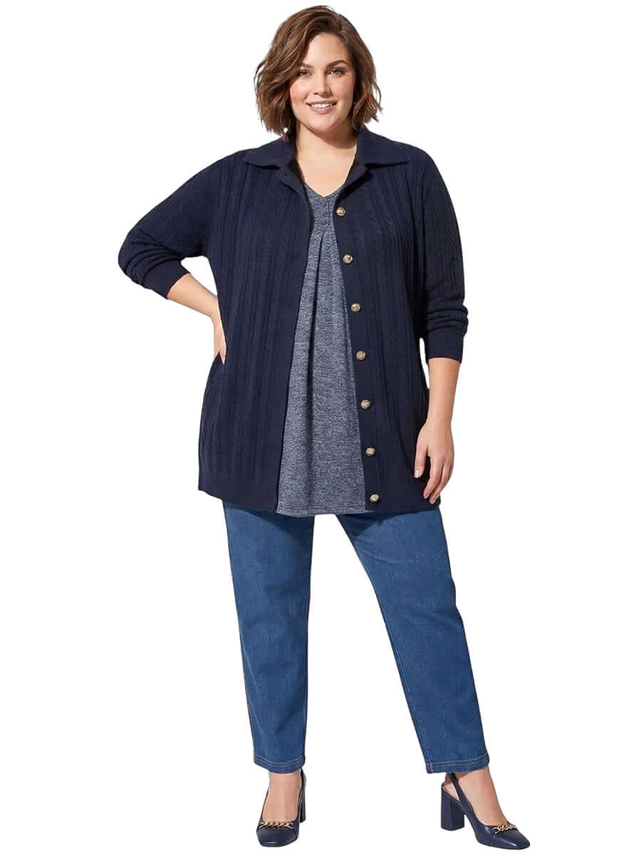Hallowell Cardigan - Navy