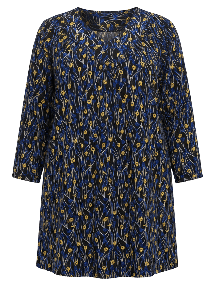 Vista Fields Tunic - Navy Print