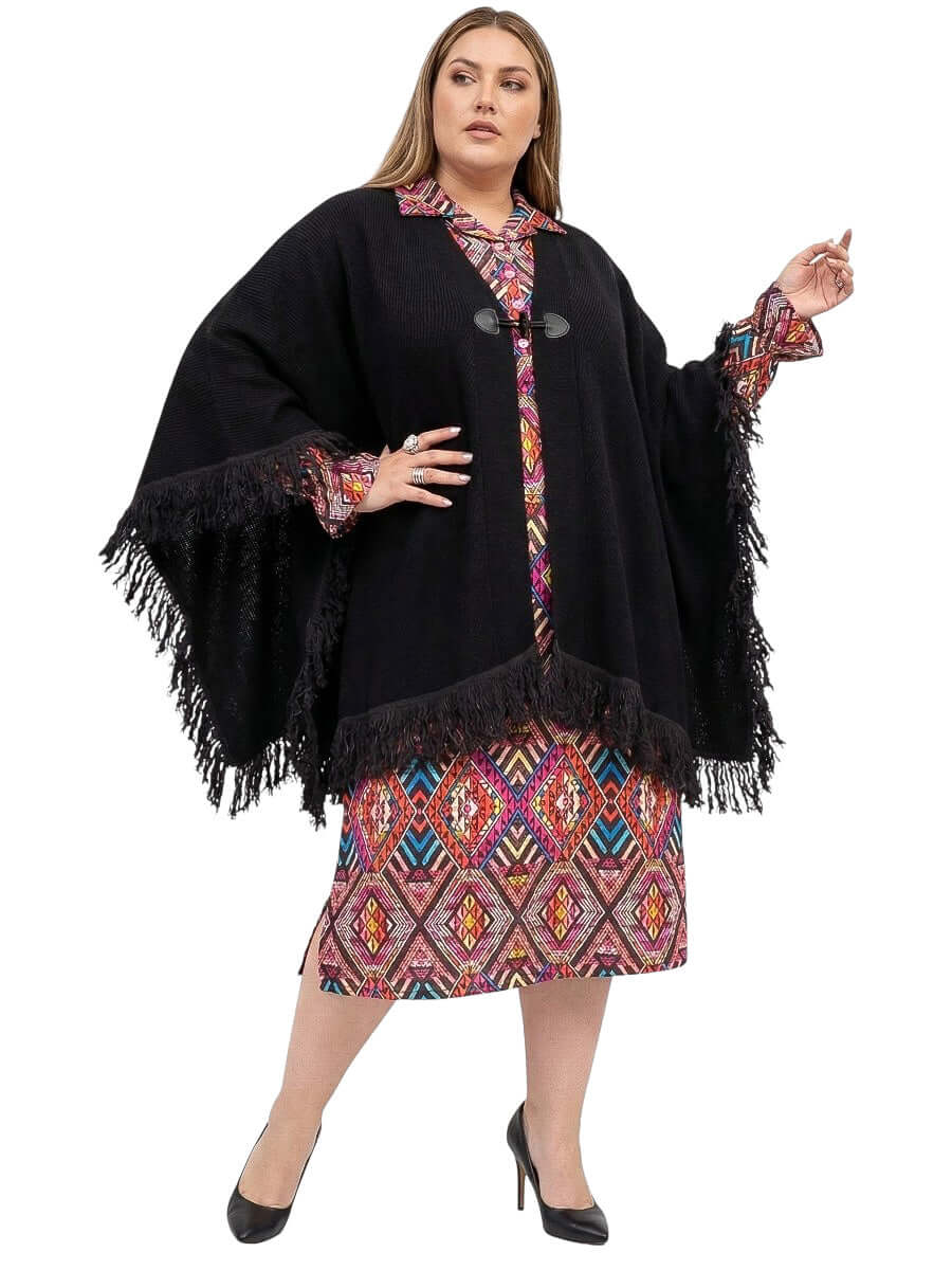 Boston Poncho - Black