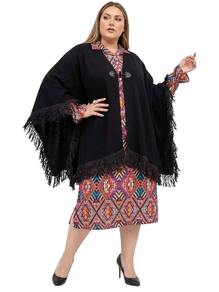 Boston Poncho - Black