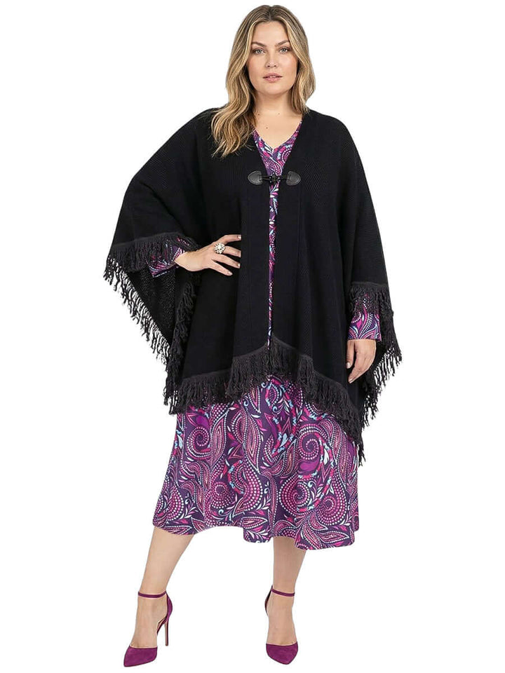 Boston Poncho - Black