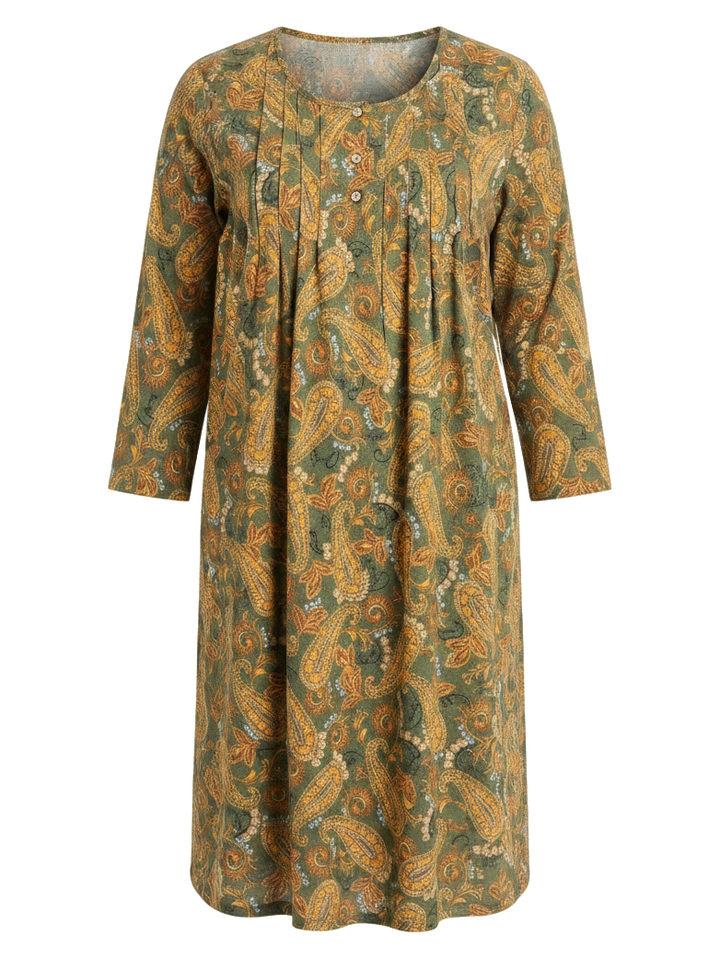 Jasmine Nightie - Olive Print