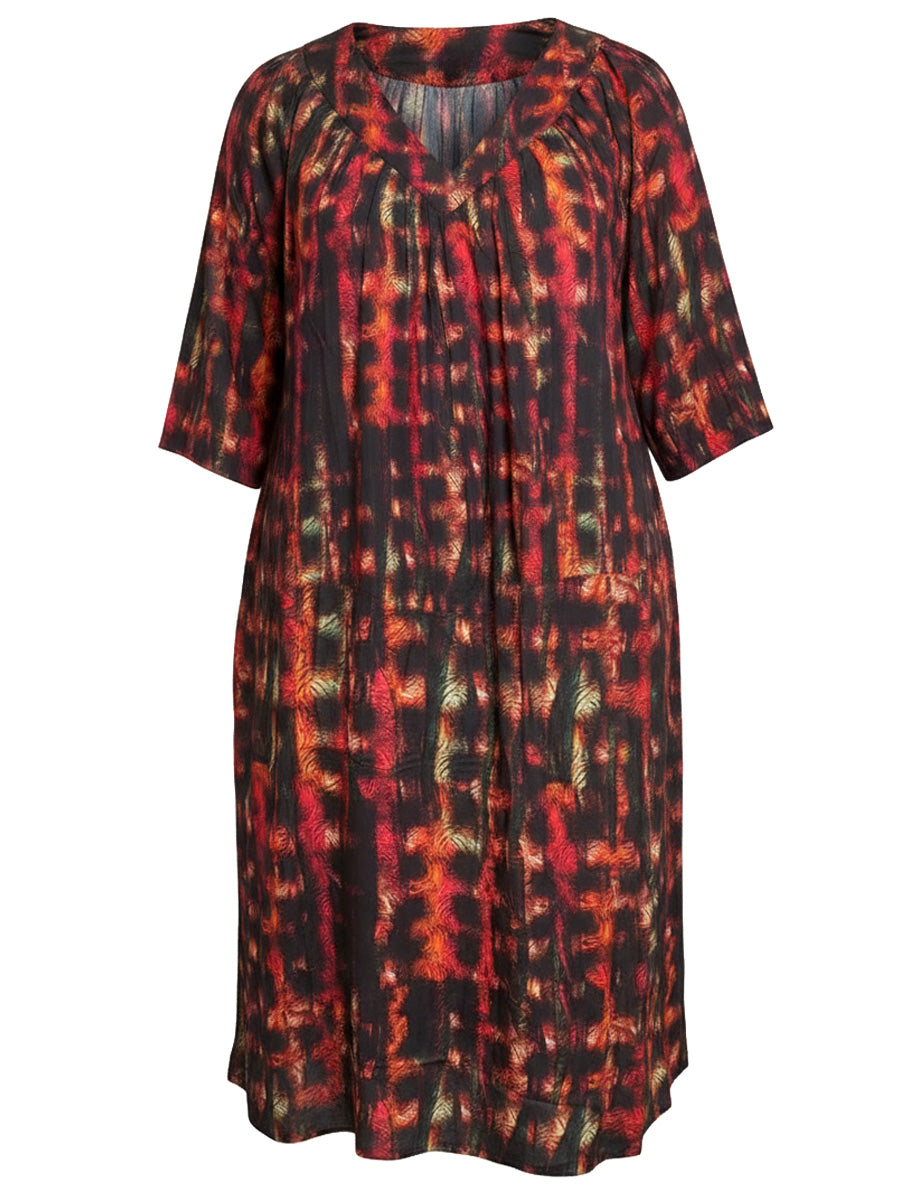 Lathena Dress - Black Print