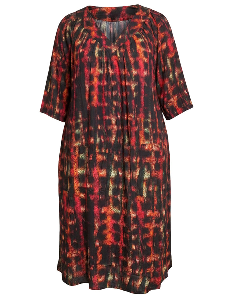 Lathena Dress - Black Print