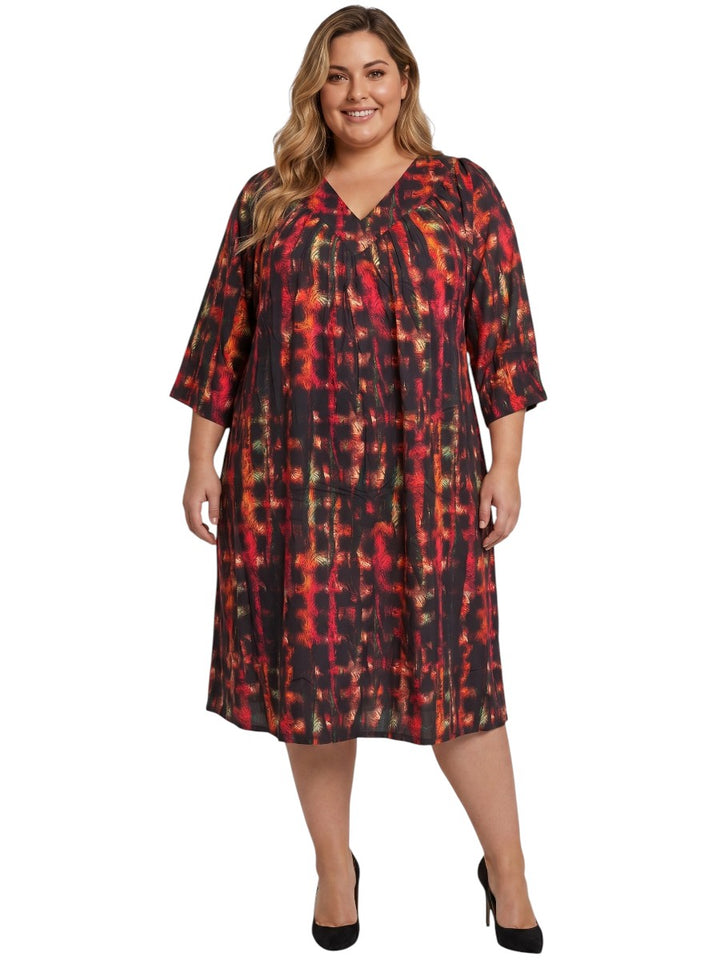 Lathena Dress - Black Print
