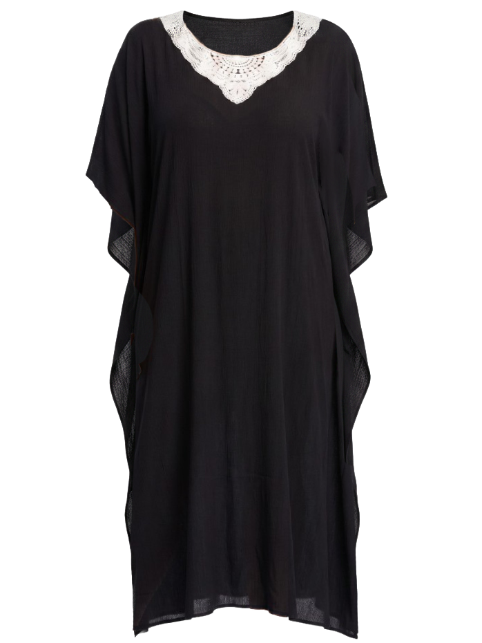 I Feel Fine Kaftan - Black