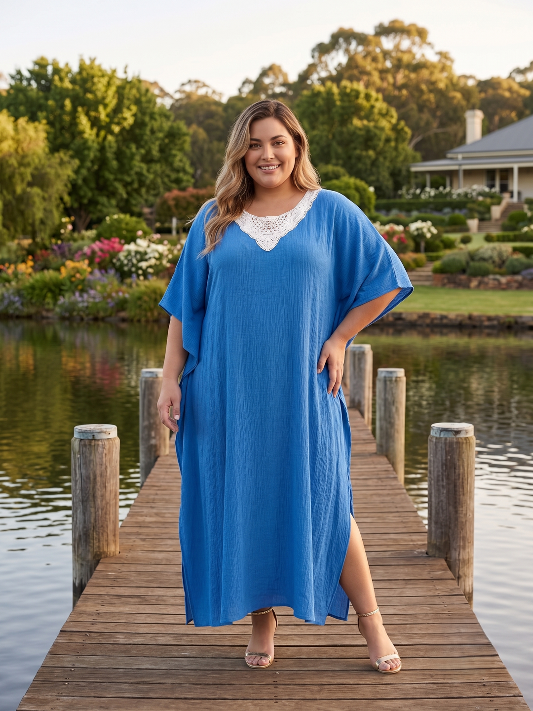 I Feel Fine Kaftan - Blue