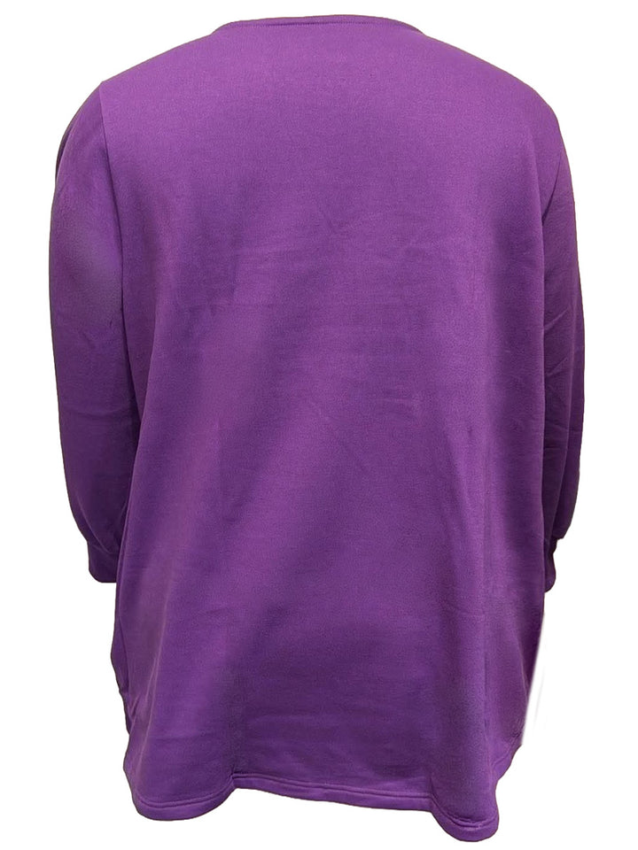 Lenora Fleece Jacket - Purple (no hood)