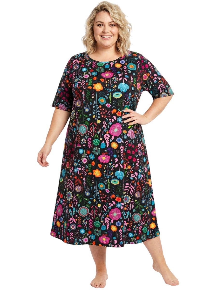 Loyal Nightie - Black Print