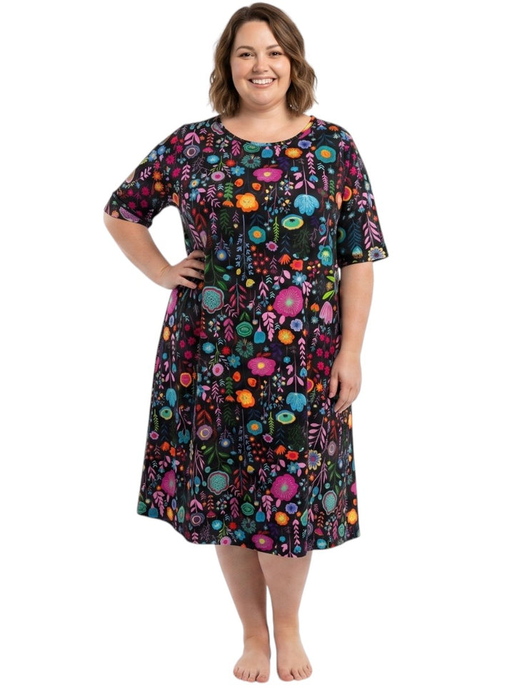 Loyal Nightie - Black Print