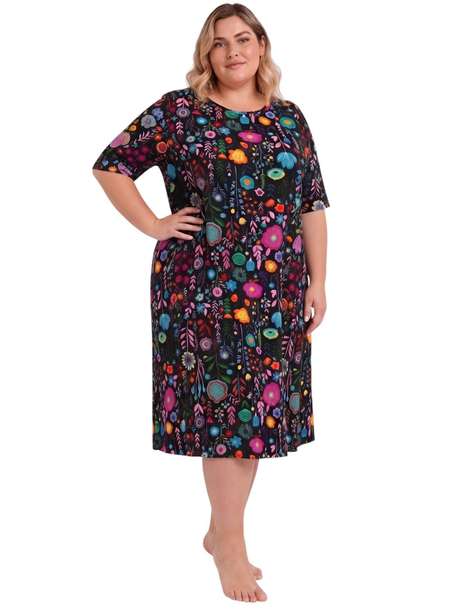 Loyal Nightie - Black Print