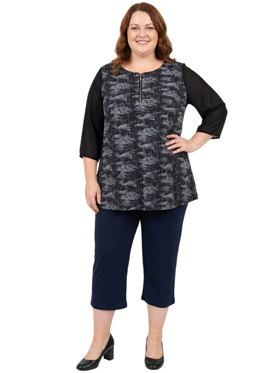 Logan Top - Black Print