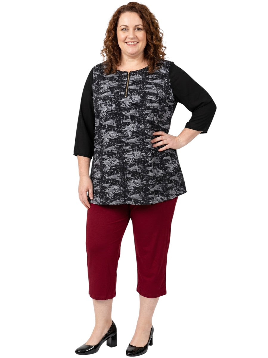 Logan Top - Black Print