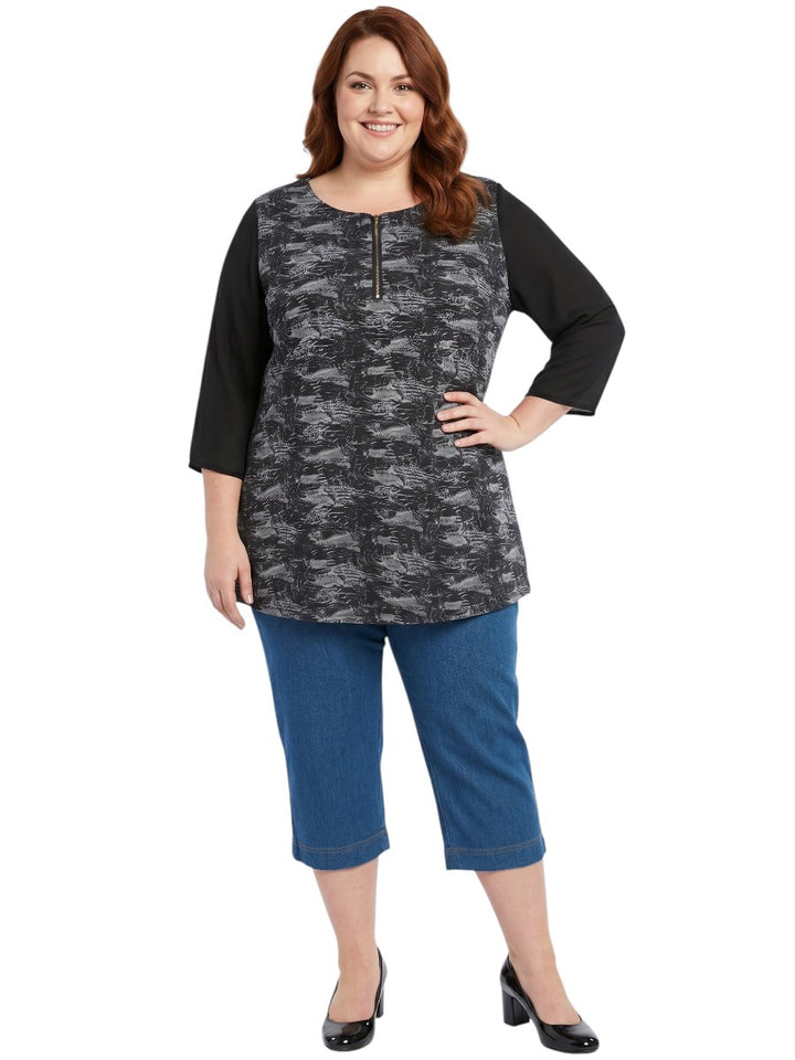 Logan Top - Black Print