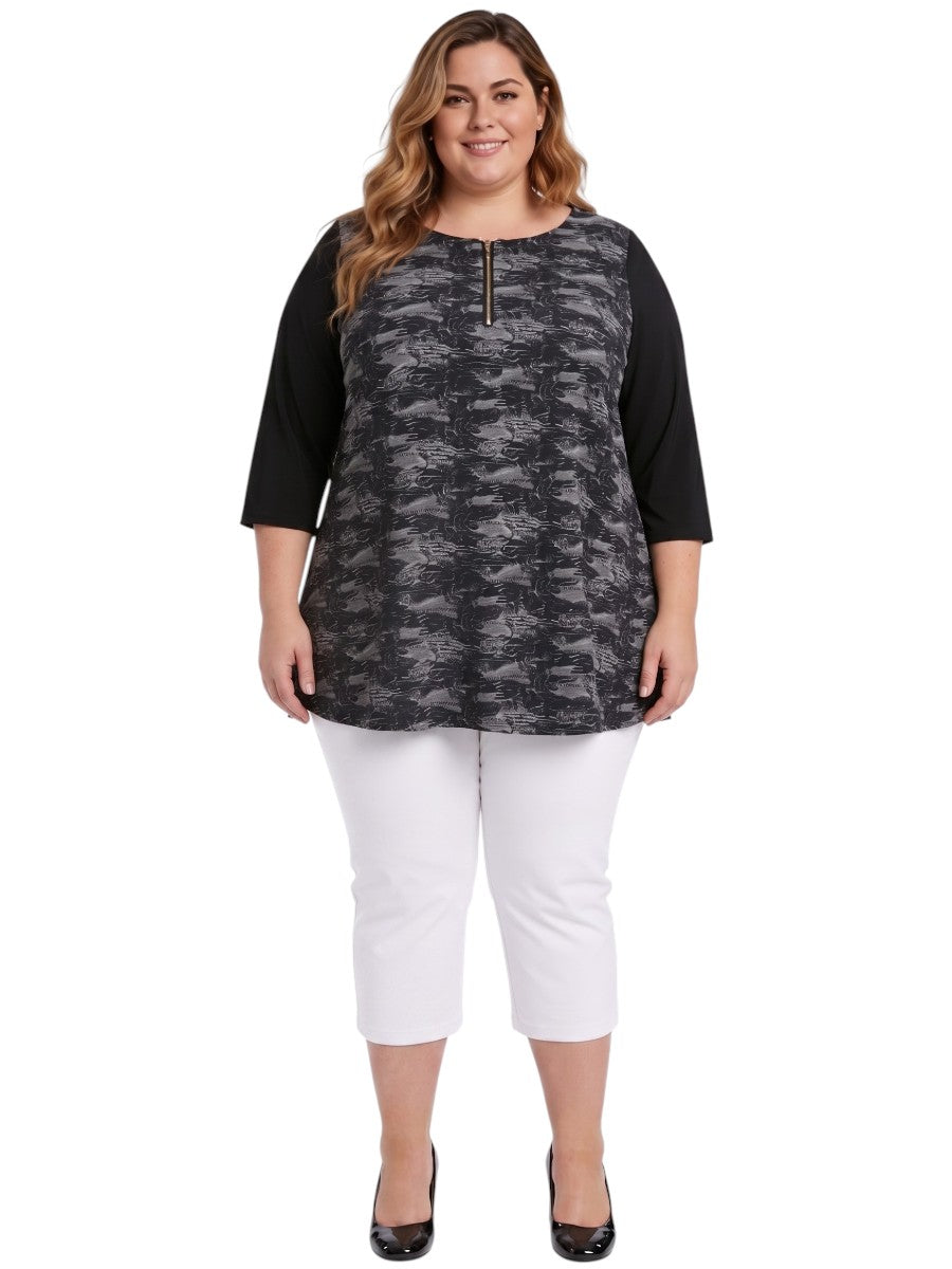 Logan Top - Black Print