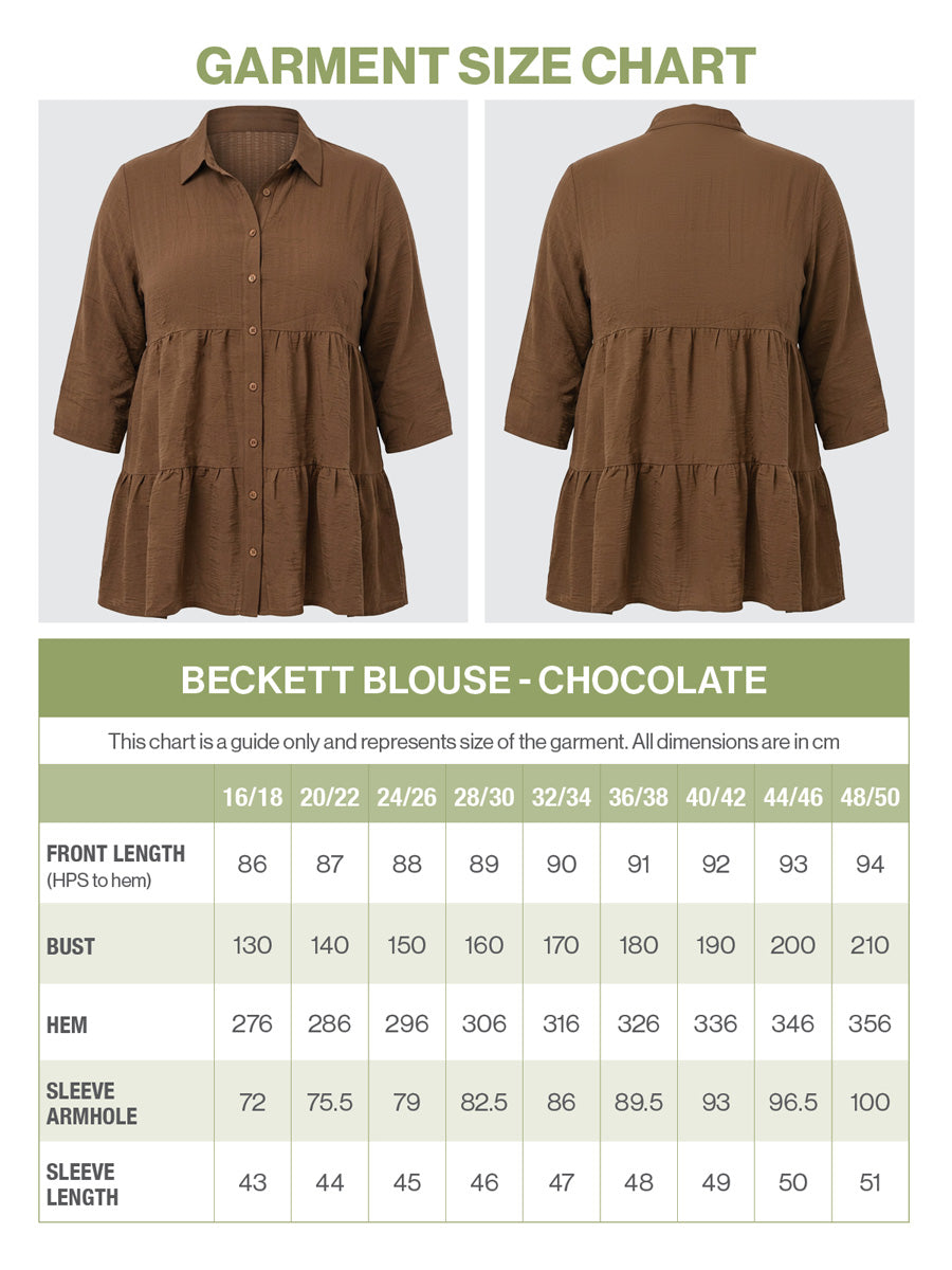 Beckett Blouse - Chocolate