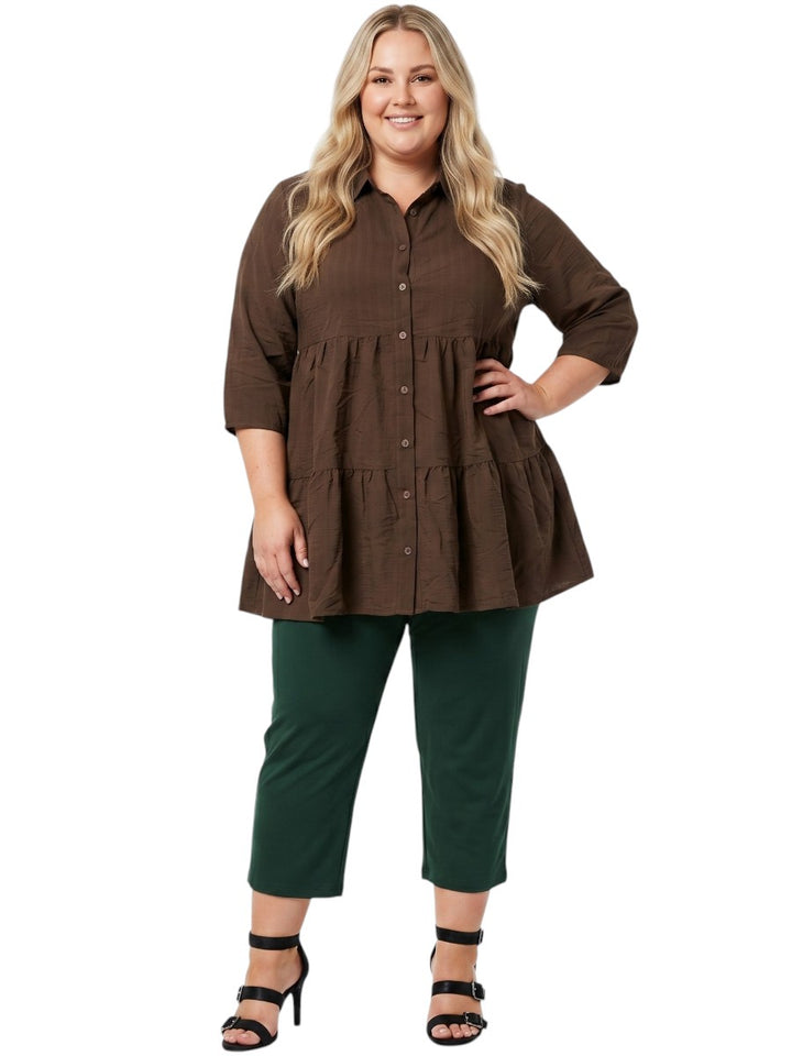 Beckett Blouse - Chocolate