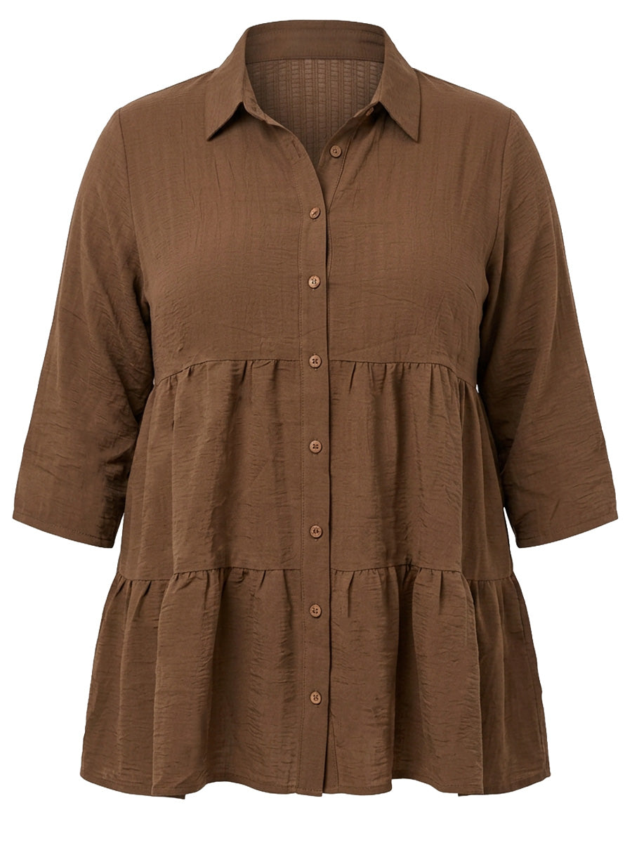 Beckett Blouse - Chocolate