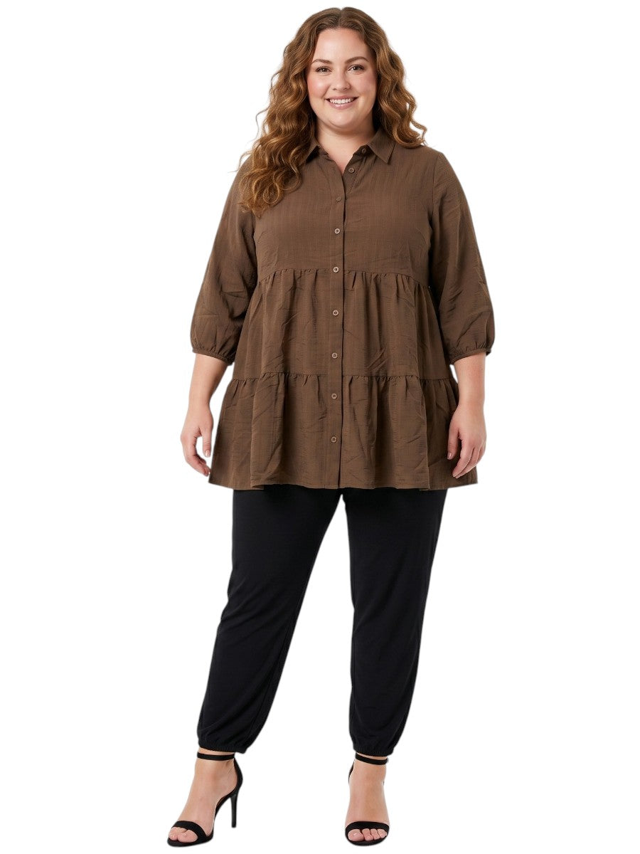 Beckett Blouse - Chocolate