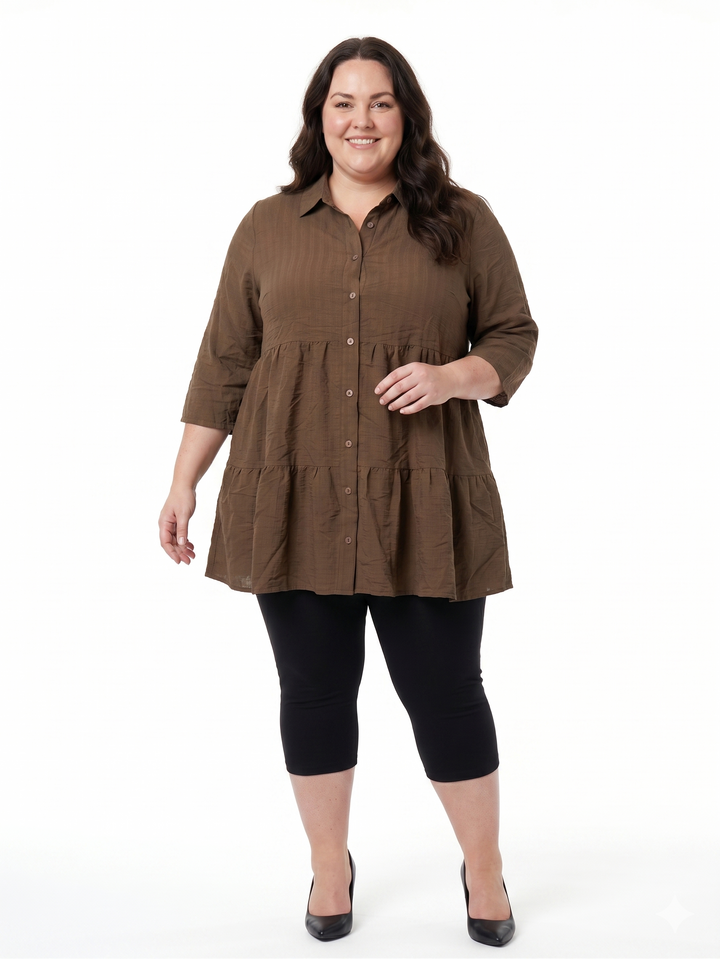 Beckett Blouse - Chocolate