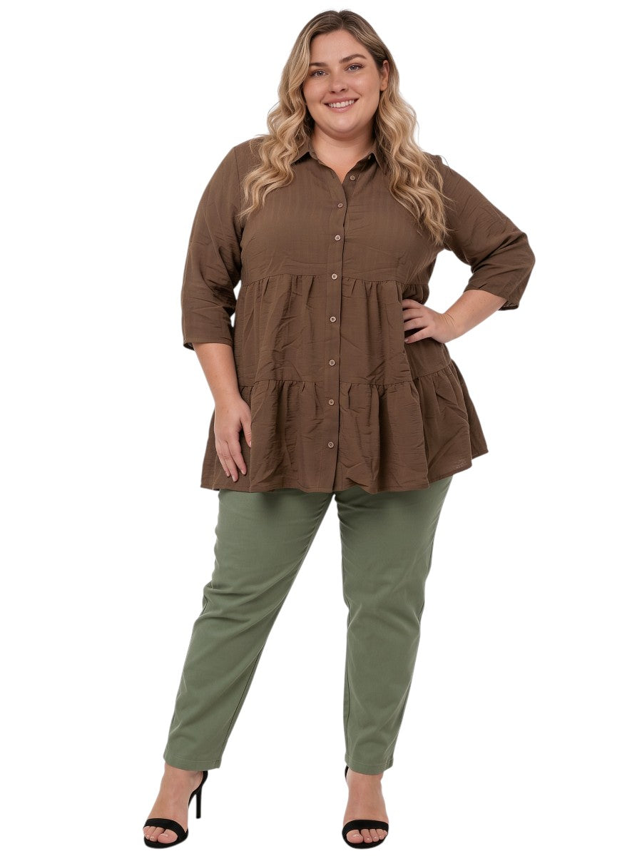 Beckett Blouse - Chocolate